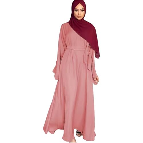 Tenue islamique maxi robe musulmane abaya ample à manches longues