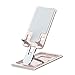 B/A Supporto per Cellulare in Alluminio Compatibile con Tutti Gli Smartphone Supporto per Telefono da Tavolo Regolabile Supporto Stabile | Portacellulare Pieghevole Portatile con Pad Antiscivolo
