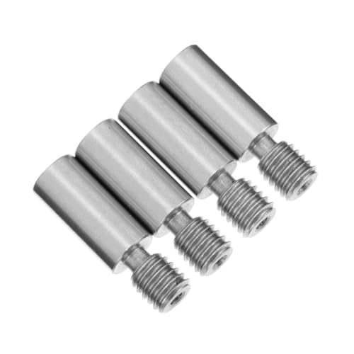 Mobestech 4pcs Printer Metal Heatbreak Throat Stainless Steel Heat Break for Printer Parts for Printing Tools
