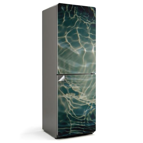 Décalcomanie couvrant entièrement frigo sticker vagues 60x180