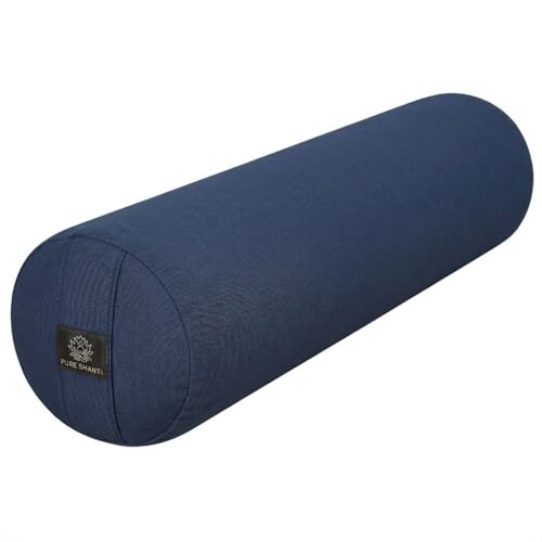 PURE SHANTI Yogabolster aus 100% Bio-Baumwolle | Nachhaltiges Bolster | Natürliche...