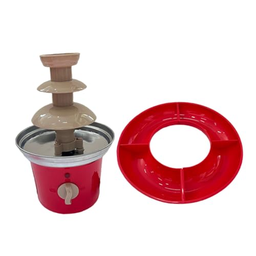 FUNOMOCYA 1set Chocolate Fountain Machine for Parties Weddings and Gatherings Easy to Clean for Dipping Fruits and Treats Electric Chocolate Fondue Maker Us