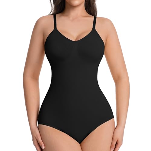 Image of ONEW Womens' Waist Trainer Seamless Bodysuit For Women Tummy Control Shapewear Bodysuit