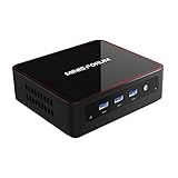 MINISFORUM Mini PC Core i3-5005U Desktop Mini Computer, Upgradeable 8GB RAM+128GB SSD, HDMI/Mini DP/USB-C 4K@60Hz Output, 2X Ethernet Port, Support Linux OS, PXE Boot and WOL