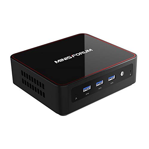 MINISFORUM Mini PC Core i3-5005U Desktop Mini Computer, Upgradeable 8GB RAM+128GB SSD, HDMI/Mini DP/USB-C 4K@60Hz Output, 2X Ethernet Port, Support Linux OS, PXE Boot and WOL