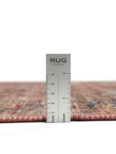 RugVista Khalifa Oriental, Dywan, Orientalne, 200 x 300 cm, Prostokąt, Niski, Pokój dzienny, Sypialnia, Kuchnia, Prać w pralce, Czerwony