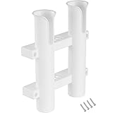 Rage Powersports 2-Pole Boat or Garage Wall Mount Plastic Fishing Rod Holder Rack