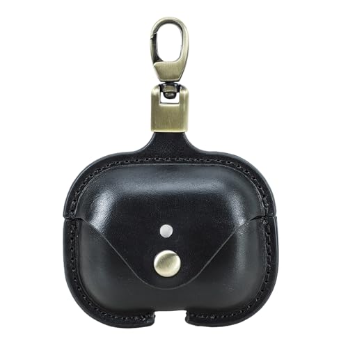 Housse écouteurs Defender anti-choc en cuir véritable noir