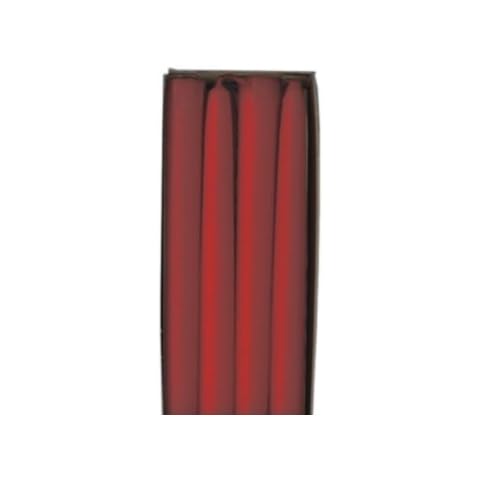 Kerzen & Brennzubehör 8 Leuchterkerzen Ø 22 mm · 250 mm rot aus 100% Stearin Spitzkerzen Cover