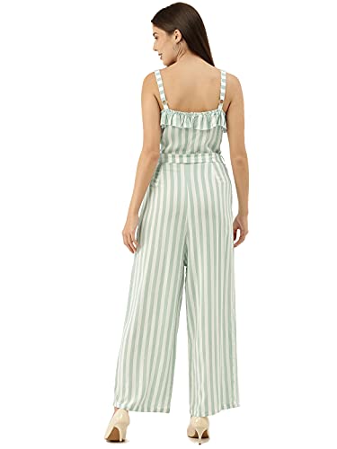 Image of THE DRY STATE Women's Smocked Jumpsuit Shoulder Tie Up