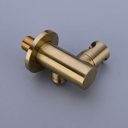 Robinet de douche en laiton or brossé pour salle de bains chic