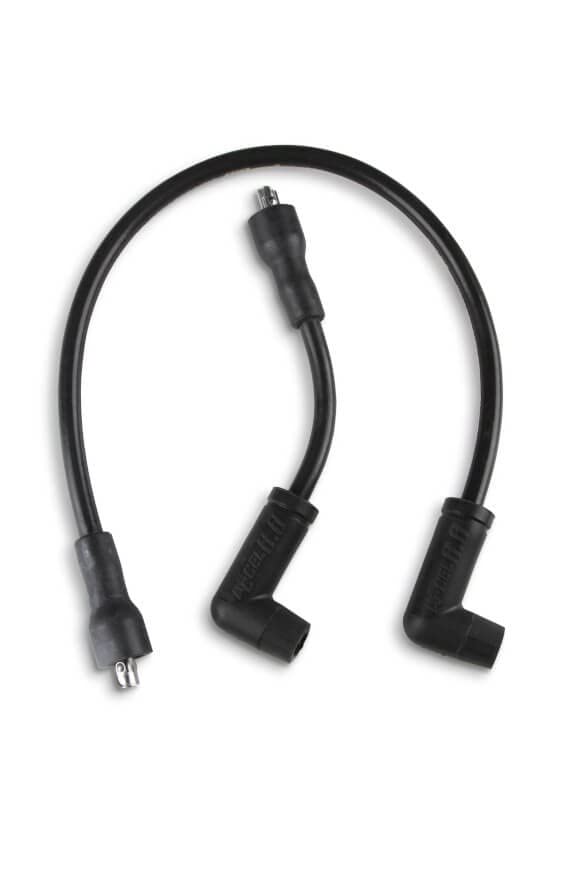 ACCEL Motorcycle 172074K Custom Wire Set - 71-Early 78-8.8mm - Stainless Steel Core - Black