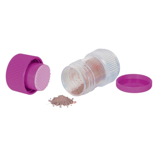 Image of Ezy Dose Pill Crusher, Storage Compartment, Removable Drinking Cup, Purple | Crushes Pills, Vitamins, and Tablets, Portable Design, Designed for Travel, BPA Free