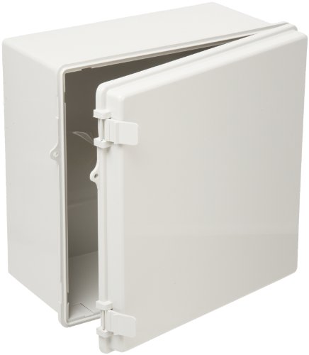 Greatest Product BUD Industries NBB-15245 Style B Plastic Outdoor NEMA Box with Solid Door 13.01" L x 13" W, Gray