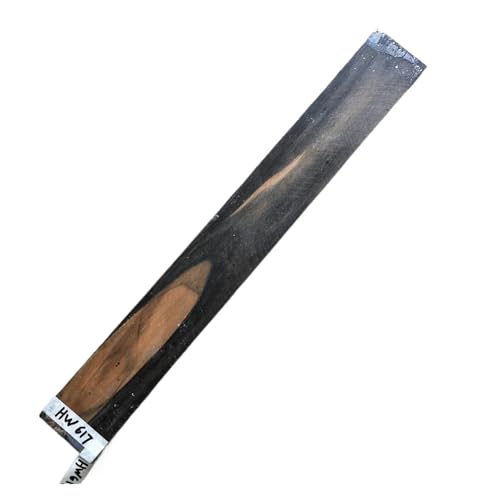 ギター製作用木材 アフリカのストライプ柄の黒檀製クラシックエレキギター用アコースティックウクレレ指板 DIY フレットボード(617)