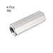 uxcell M6 x 1-Pitch 30mm Length 304 Stainless Steel Metric Hex Coupling Nut, 4Pcs