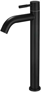 Grifo de acero inoxidable 304 negro para lavabo de baño o fregadero de cocina, accesorios de diseño moderno resistente a la corrosión