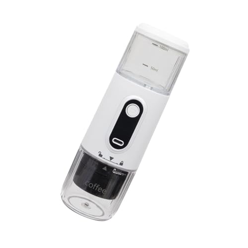Buxuaaaa Cafetera espresso portátil con textura ABS para coche, hogar y camping, para cápsulas de café y máquina de preparación de polvo