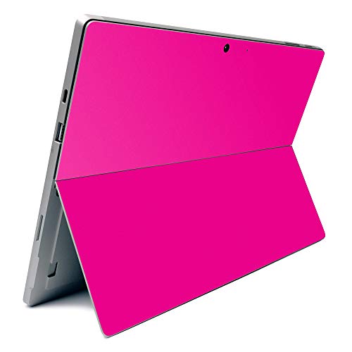 Image of MightySkins Carbon Fiber Skin for Microsoft Surface Pro 7 - Solid Hot Pink | Textured Carbon Fiber Finish | Easy to Apply, Remove, and Change Styles | Made in The USA (CF-MISURPR7-Solid Hot Pink)