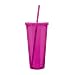 Eco To Go Cold Drink Tumbler - Double Wall -20oz. Capacity - Fuchsia