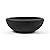 ARBORA 21" Santorini Bowl Polyresin Indoor and Outdoor Planter with Classic Black Finish - Durable, Weatherproof, Lightweight, Large Plant Pot for Patio, Garden, Deck, Entryway