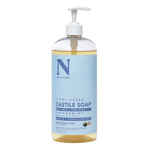 Dr. Natural Peppermint Castile Liquid Soap (32 oz)