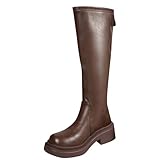Conception confortable et rehaussée, semelle épaisse : allonge habilement la ligne des jambes, crée une silhouette élancée et fine, tout en offrant un design ergonomique qui répartit la pression lors de la marche. Que ce soit pour faire du shopping ou sortir, vous pouvez profiter d'un confort tout au long de la journée, alliant confort et style.