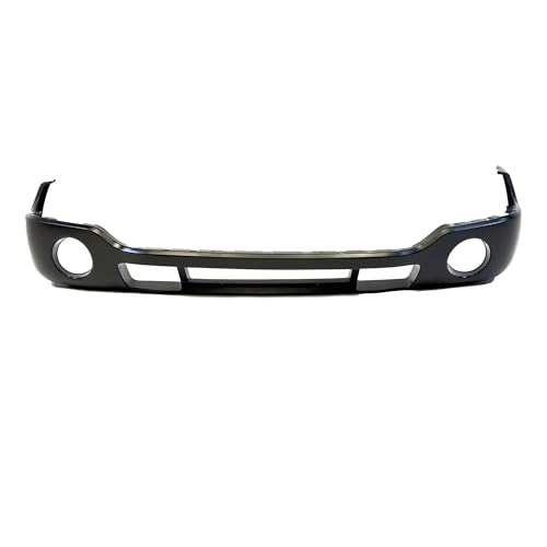 Image of Compatible with GMC Sierra 2003-2007 Front Lower Bumper Cover | Primed, With Fog Light Holes, Ready to Paint, OEM 12335963, GM1000684