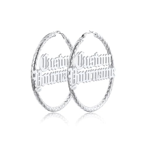 Classic Black/18K Gold Plated/Stainless Steel Hoop Earrings for Women 20mm/30mm/40mm/60mm/80mm Oversized Hypoallergenic Chunky Tube Hoops Rounded Loop Earrings Come with Box 01.Black Cube Tw