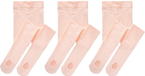 Lista de Medias para Niña para comprar hoy. 47 Yitoco - Mallas de ballet de baile para niñas y mujeres, leggings convertibles de transición para niños, estudiantes, mallas 60D (bebé/niño/mujer), 3 pares - Rosa Ballet, 9-14...
