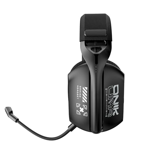 Image of GT808 Wireless Gaming Headset with Mic, Over-Ear Headphones, Tri-Mode 2.4 GHz Wireless, Bluetooth 5.3 and 3.5 mm Wired, 40 mm Drivers, Detachable Mic, for PC, Laptop, Console and Mobile