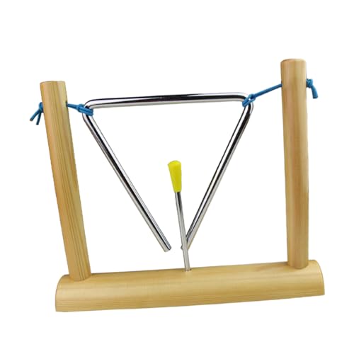 BESPORTBLE Early Educational Music Instrument Triangle Bell Safe Percussion Teaching Tool for Kindergarten Home Classroom Activities