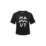 Baumwolle, Damen Mammut Massone T-Shirt Cropped Women Lettering Black M