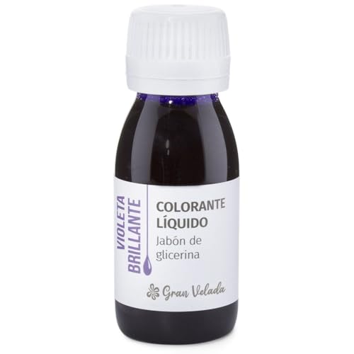 Colorante Jabón Glicerina Violeta Brillante: Crea Jabones Llamativos y Vibrantes con Nuestro Colorante Líquido | Fácil de Usar y Hidrosoluble. Transforma tus Creaciones | 1000 ml