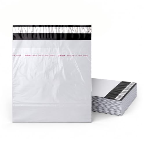 Image of BonKaso 14x16 Inch Poly Courier Bags with POD | 55 Micron Tamper-Proof Self-Seal Shipping Envelopes for Packaging, Delivery, E-commerce, Parcel & Mailers | Pack of 50 | Tear Resistant