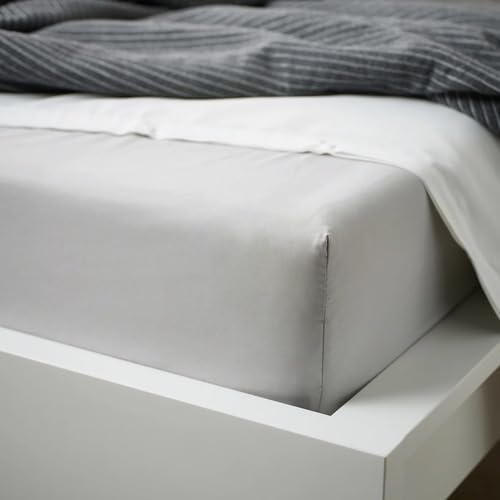 Amazon｜IKEA イケア ボックスシーツ グレー ダブル 140x200cm 