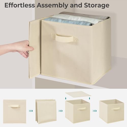 Cubes de rangement pour couvertures et linge encombrant | Pack de 4 robustes - 4