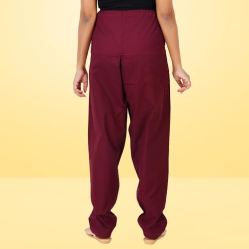 Image of Happy Bunny Salwar Pant - Modern Style Pure Cotton for Women - Ethnic Semi Patiala Trouser - Office,Home - All Day Comfort Wear with Drawstring