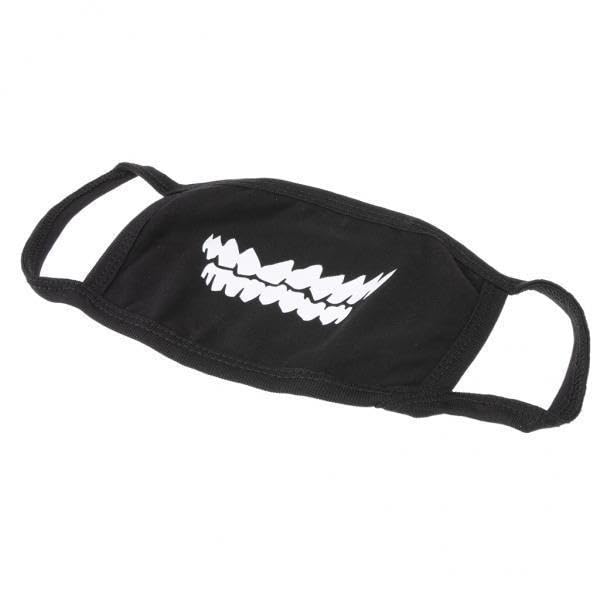 Meadawgs®4xUnisex Cotton Anti-dust Mask Black Fashion Cool Anime Teeth Mouth Mask -05|Clothing, Shoes & Accessories|Costumes, Reenactment, Theater|Accessories|Masks & Eye Masks-image-32