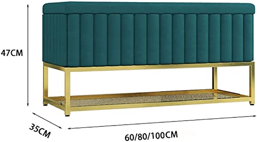 Banc de rangement de chaussures de luxe 60cm en métal moderne - 4
