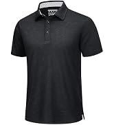 TACVASEN Men's Golf Shirts Short Sleeve Quick Dry Polo Shirts Moisture Wicking Casual Business Sp...