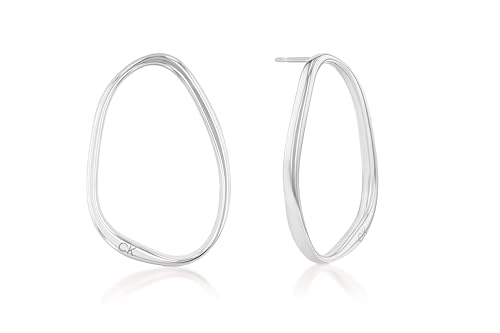 Boucles d'Oreilles Créoles Calvin Klein Elongated Drops femme acier 35000450