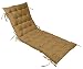 Vargottam Krzesełko Krzesło Sofa Poduszka Z Krawatami Chaise Reklanter Pikowany Gruby Wyściełane Poduszki Siedzenia Rekliner Ogród Outdoor Taras Ławka Poduszka 74 X 23 Cale, Beżowy