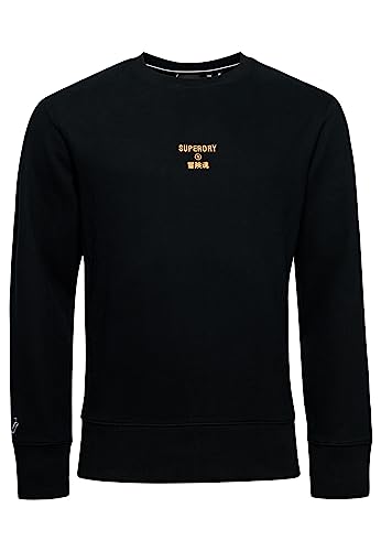 T-shirt Superdry M2012131A noir XL haut de gamme avec logo embarqué