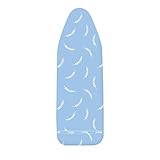 Wenko Funda de Planchar Air Comfort XL/U - 4 mm rembourrage Confort, Algodón, 45 x 140 cm, Azul
