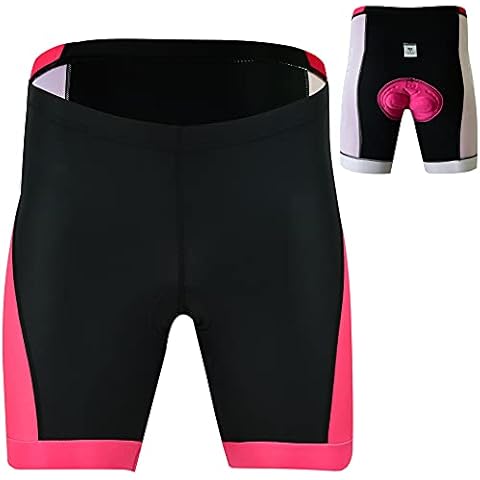 Didoo Women Cycling Shorts Padded Lycra MTB Anti-Slip Quick-Dry High-Elasticity Fabric (Pink, XL, x_l) Cover