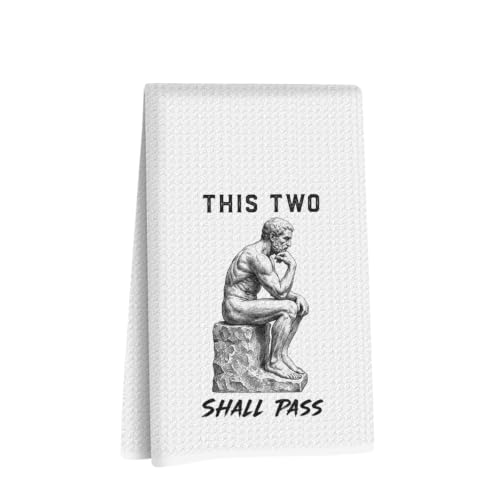 Image of Hanamiya Na Funny Hand Towels for Bathroom, S Wars Waffle Weave Hand Towel | Funny Waffle Weave Dish Towels, Humor Hand Towels for Home Bathroom Decor, Housewarming Gift 14x24 Inch