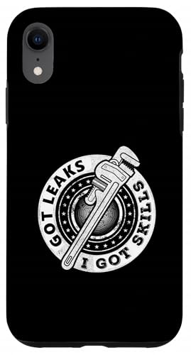 リークを手に入れました私はスキルを手に入れました面白いプラム面白い配管工ユーモアの修理 スマホケース iPhone XR 用