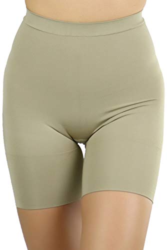 ToBeInStyle Women's High Waisted Body Shaper Leg Shaper Compressor - X-Large - Beige