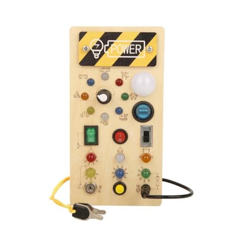 menolana Placa ocupada montessori com luz, placa sensorial para e...